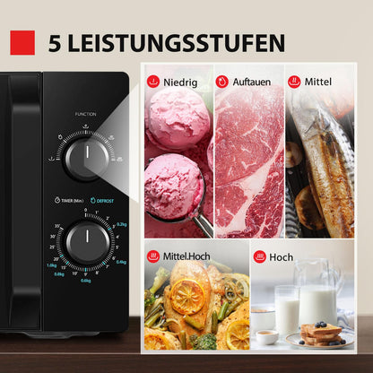 Toshiba MW2-MM20PF(BK) Mikrowelle 800W 20L - Schwarz