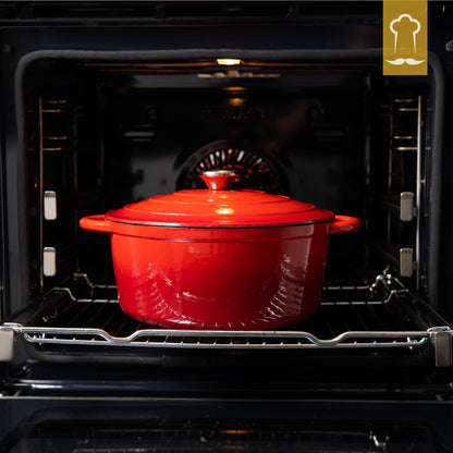 Chefarone Gusseisen Topf Schmortopf - emailliert 26 cm