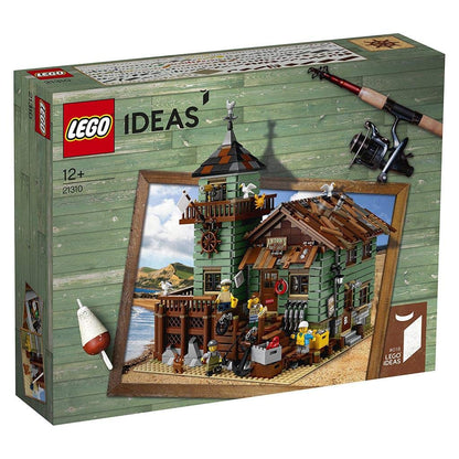LEGO Ideas Alter Angelladen Konstruktionsspielzeug - 21310: Braun-graues Modellgebäude aus Bausteinen zum detailreichen Zusammenbau.
