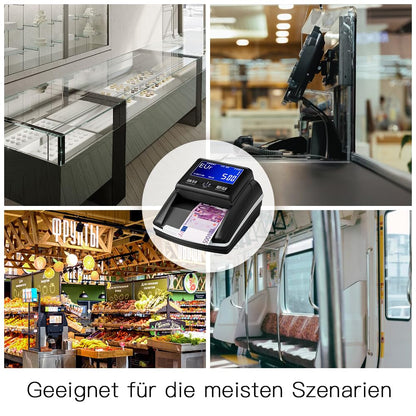 Stanew Banknotenprüfer & Geldzählmaschine 2in1 AL-130A1