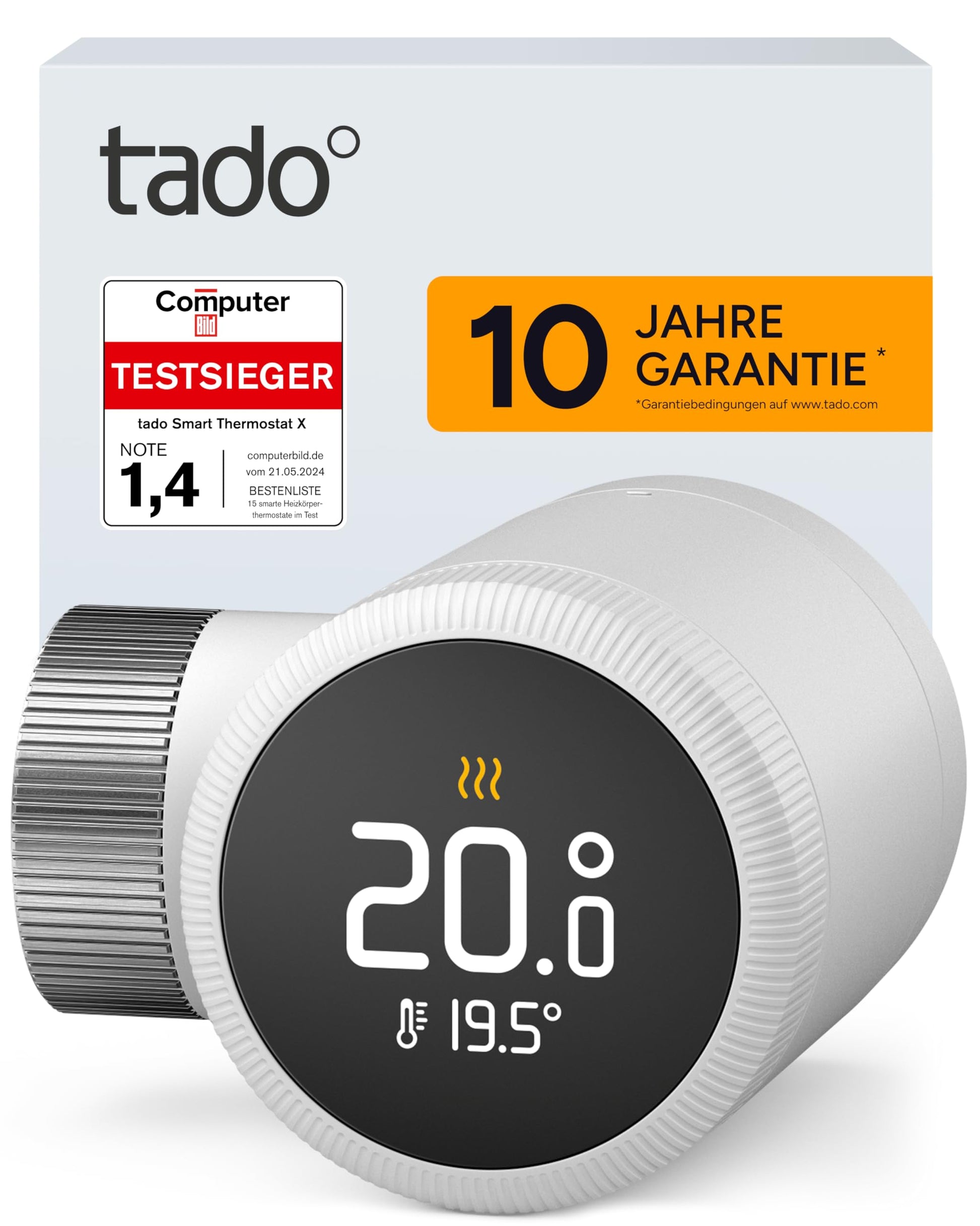 tado° Smartes Heizkörperthermostat X mit App- und Sprachsteuerung
