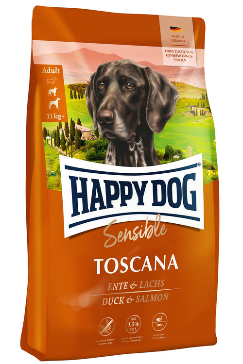 Happy Dog Sensible Toscana M Trockenfutter Ente & Lachs 12,5 kg