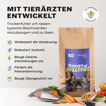 HEY HOLY Trockenfutter Bulldoggen Getreidefrei Lachs 14kg