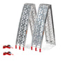 Lospitch Auffahrrampe Alu klappbar 2er Set Verladerampe 680 kg aus Aluminium mit perforierter rutschfester Oberfläche