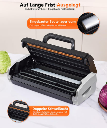 MZROT Vakuumiergerät SV629, 230 W, -95 kPa, doppelte Schweissnaht