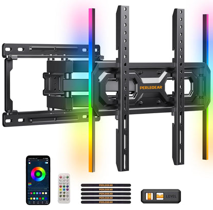 Perlegear TV Wandhalterung PGMF20 für 26-65 Zoll mit LED-Licht