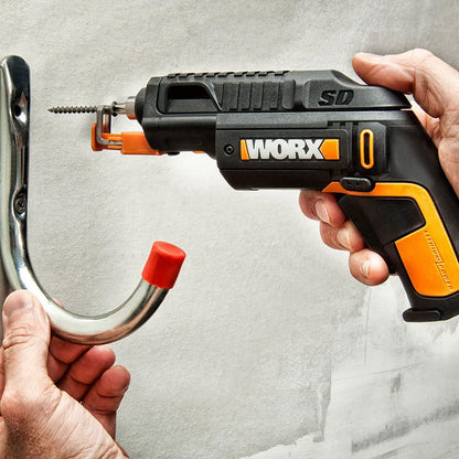 WORX WX255 Akkuschrauber 4V mit Bit-Magazin und Schraubenhalter