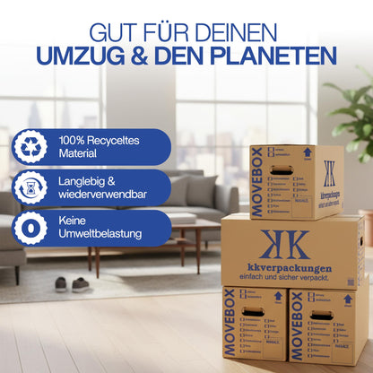KK Verpackungen Movebox Umzugskartons zweiwellig, 30 Stück