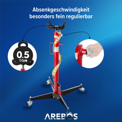 Arebos Getriebeheber Motorheber hydraulisch - 500 kg