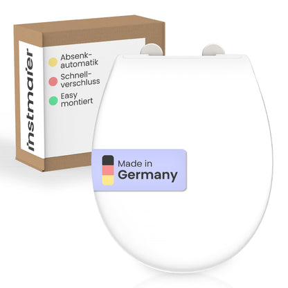 instmaier Alma WC-Sitz mit Absenkautomatik - Oval, Weiss