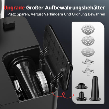 AAOBOSI Fleischwolf elektrisch MG102A mit Wurstfüller und Kibbeaufsatz