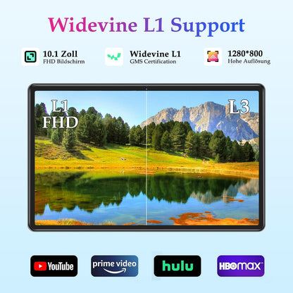 ZIOVO Kinder Tablet 10 Zoll Android 14 mit EVA Hülle - Rosa