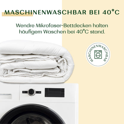 WENDRE Ganzjahresdecke Mikrofaser – 135x200 Mittelwarm