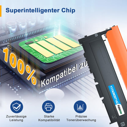 Palmtree 117A Toner Set 4er-Pack kompatibel für HP Color Laser Drucker