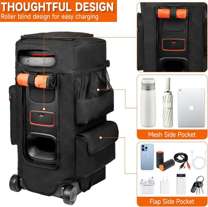 LEFOR·Z Tragetasche für JBL PartyBox Stage 320 / 310, Schwarz-Orange