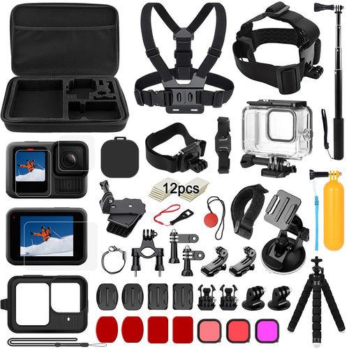oGoDeal Action-Cam-Zubehör-Set für GoPro Hero 13 Black DE192