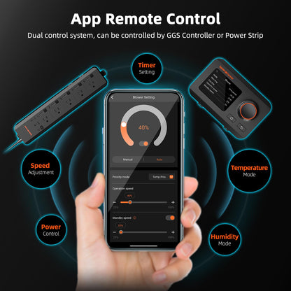 Spider Farmer Abluftset 150mm GGS WiFi Controller – Growzelt