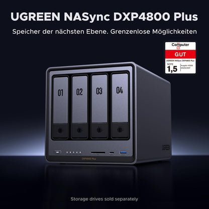UGREEN NASync DXP4800 Plus 4-Bay Desktop NAS (Diskless)