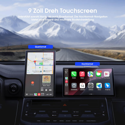 Avylet 9 Zoll Wireless Carplay Android Auto Display – Tragbar