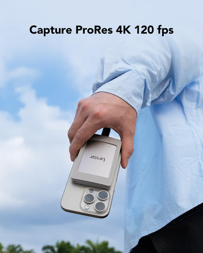 Lexar ES4 Portable SSD Externe SSD 1TB mit Magnetsatz