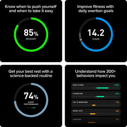 WHOOP Life MG Gesundheits- und Fitness-Tracker, 12 Monate Mitglieds