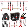 ALPIDEX Ninja Line Slackline Set 15 m mit Ringen und Seilknoten