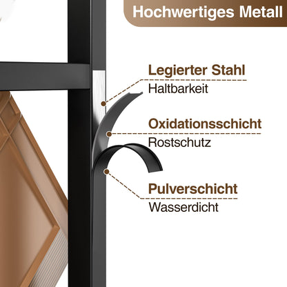 pickpiff Getränkekistenregal mit Ablage, Metallregal für 6 Kästen