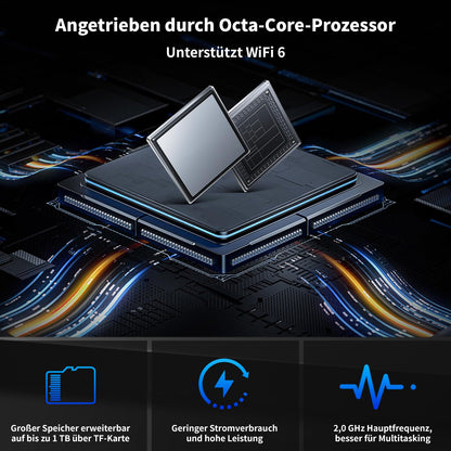 SmartTab 10 Zoll Android 14 Tablet PC 8-in-1 Kit - Schwarz