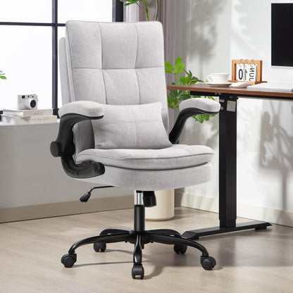 Asukale Ergonomischer Schreibtischstuhl mit hoher Rückenlehne Grau