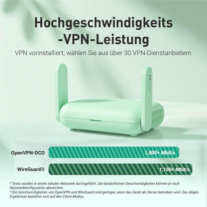 GL.iNet GL-MT3600BE Beryl 7 Wi-Fi 7 VPN-Reiserouter, Dualband
