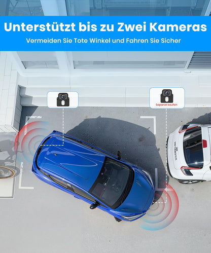 AUTO-VOX Rückfahrkamera System Kabellos 5" 1080P Dual-Channel