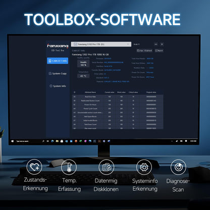 fanxiang S101 SATA III SSD 2.5 Zoll - 4TB Schwarz