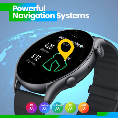 Amazfit GTR 3 46mm GPS Fitness Smartwatch – Schwarz