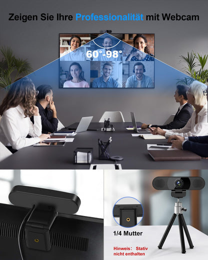 EMEET C980 pro Full HD Webcam - Videokonferenz & Streaming