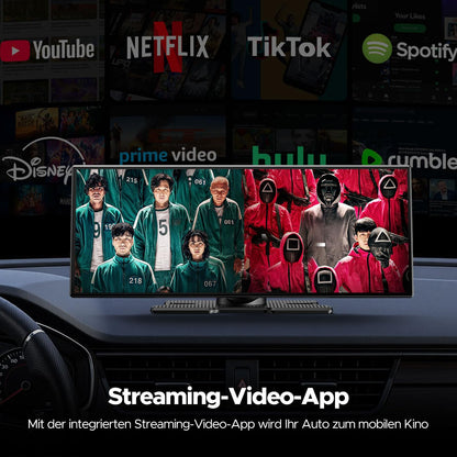 Volam Carplay Android Auto Display 10.25 Zoll - Netflix, Kamera