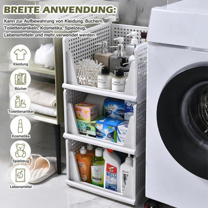 RMAN Kleiderschrank Organizer 4er Set, stapelbar und faltbar