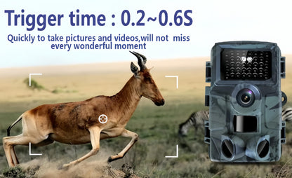 LMHOME Wildkamera 60MP 4K Video Bewegungsmelder Nachtsicht IP66