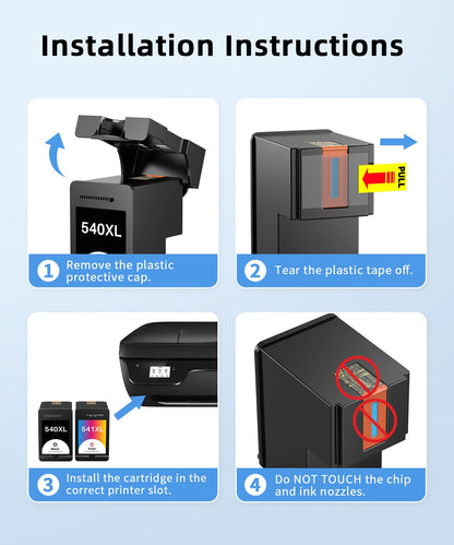 Q-image 540XL 541XL Druckerpatronen Multipack kompatibel für Canon