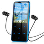 AGPTEK MP3 Player 64GB Bluetooth 5.3 mit Lautsprecher, Blau – Metallgehäuse, 2,4-Zoll-Farbdisplay und Touch-Tasten