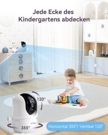 Comfyer BM01 Babyphone mit 2 Kameras und 7-Zoll-HD-Display, ohne WLAN