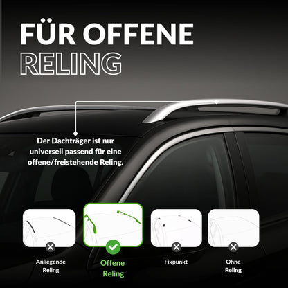 Owen Dachträger 5.0 Pro Relingträger – Silber 120cm