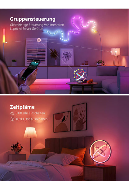 Lepro AI Smart Tischlampe TB1 - RGB+IC, App-Steuerung