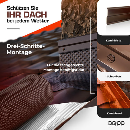 DQ-PP Wandanschlussband Aluminium Butyl 5m x 300mm Graphit RAL 7016