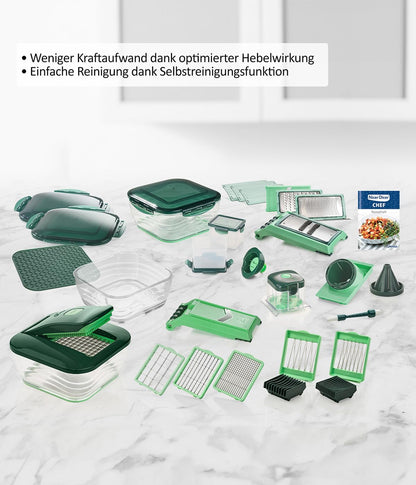 Genius Nicer Dicer Chef Multifunktions-Gemüseschneider 34-in-1