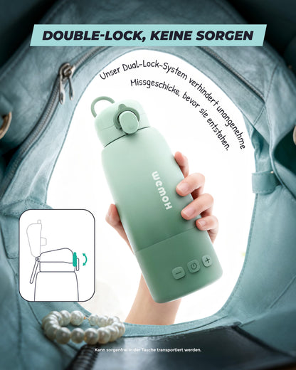 Wemoh Tragbarer Flaschenwärmer Baby mit Selbstreinigung, 450 ml