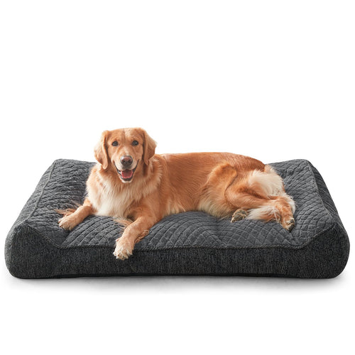 JOEJOY Orthopädisches Hundebett für grosse Hunde, 107x76x24 cm