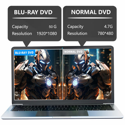 Externes Blu-ray Laufwerk USB 3.0 Typ-C – Ultra HD Recorder