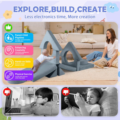 Modulares Kindersofa – Spielcouch für DIY Festungen & Spielen