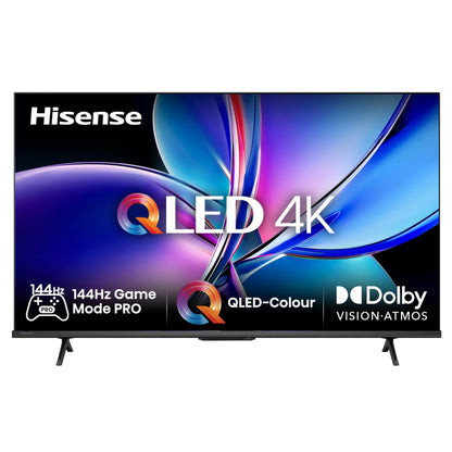 Hisense 43E7Q PRO Fernseher - 43 Zoll 4K UHD QLED Smart TV. Schwarzes, flaches Display. Zur Wiedergabe von 4K UHD Inhalten & Smart TV.
