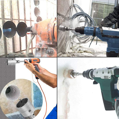awagas Bohrkronen Set 6-teilig SDS Plus Kernbohrer Beton 30-68 mm